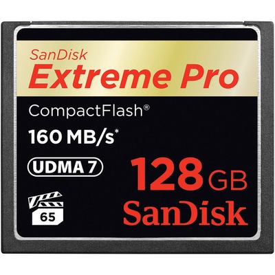 POJEMNA Karta pamięci 128 GB CompactFlash SanDisk SDCFXPS-128G-X46