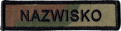 NAME PATCH NAZWISKO WZ 2010 US-22 Naszywka 930R