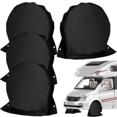 POKROWIEC NA KOŁO ZAPASOWE 4 SZT OCHRONA OPON SAMOCHODOWYCH PYŁOSZCZELNY