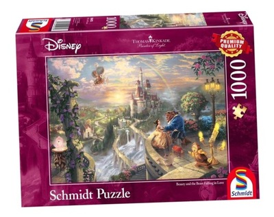 PUZZLE 1000 THOMAS KINKADE PIĘKNA I BESTIA