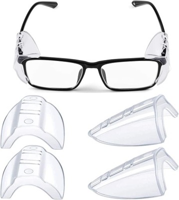 Boczne osłony do okularów, 2 pary okularów