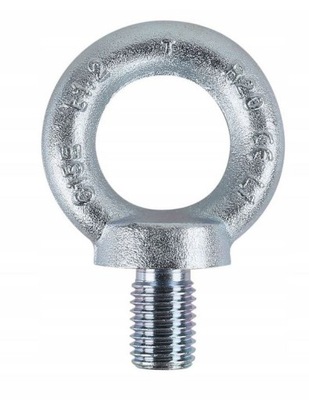 ŚRUBA Z UCHEM OCZKOWA NAKRĘTKA ZE ŚRUBĄ OCYNK M20