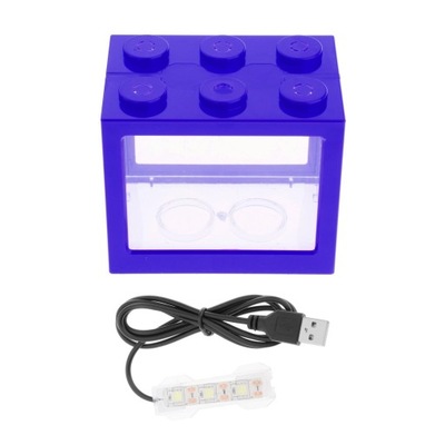 Mała LED Pulpit Mini Fish Tank Akwarium