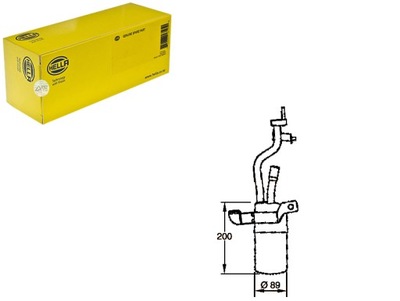 Осушувач кондиціонера hella 3m5h19e647bc 3m5h19e64 фото №1