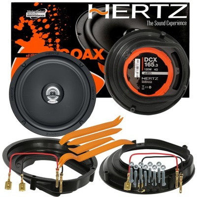 ZAM MANUFACTURADO ORIGINAL POTENTE ALTAVOCES HERTZ PEUGEOT 306 XN PARTE DELANTERA DISTANCIAS  