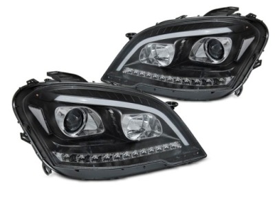 Фары лампы kpl led tube neon тюнинг black mercedes ml 164 lift 08-12 фото №1