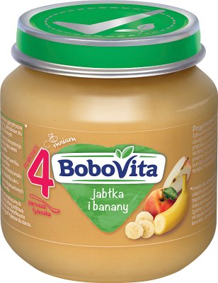 BoboVita deserek jabłka i banany, 125g