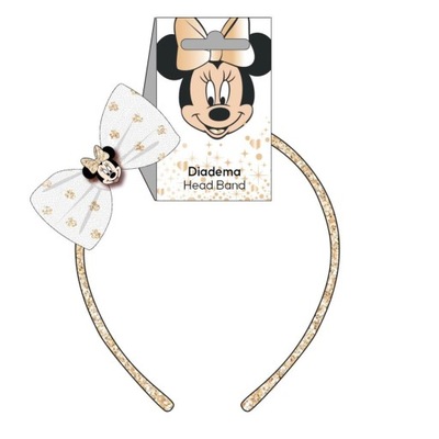 Opaska do włosów Myszka Minnie - Disney brokatowa