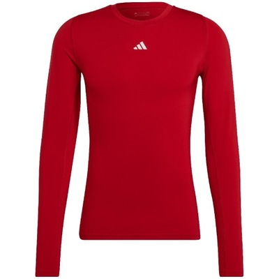 Koszulka mska adidas techfit aeroready long sleeve tee czerwona hp0639 L