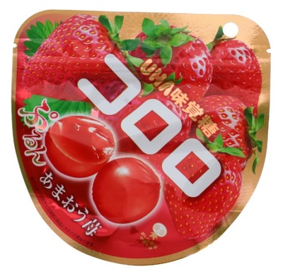 Japońskie żelki truskawkowe UHA Kororo Strawberry