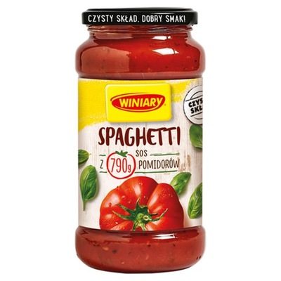 WINIARY Sos Spaghetti 500g danie obiadowe słoik