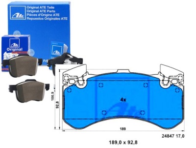 Гальмівні колодки гальмівні audi a6 a7 a8 bentley mulsanne 1. фото №1
