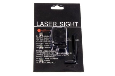 Celownik laserowy na Szynę 22 mm RED DOT- BC014