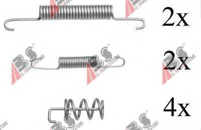 RESORTES DO ZAPATAS DE FRENADO VOLVO S60 00-09  