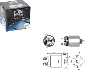 Электромагнит стартер nissan qashqai i tiida x-trail ii renault фото №1