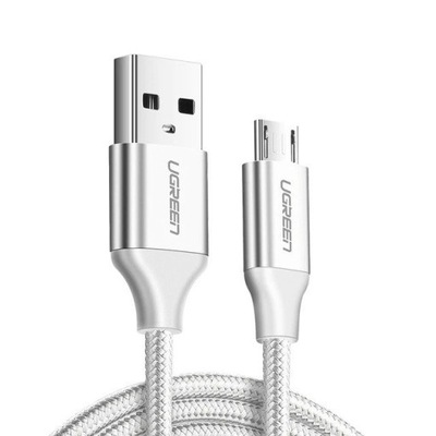 Kabel micro USB UGREEN QC 3.0 2.4A 2m (biały)