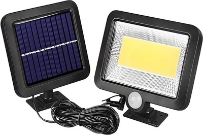 WODOODPORNA LAMPA SOLARNA Z CZUJNIKIEM RUCHU LED