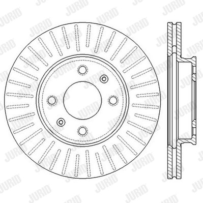 Тормозные диски тормозные jurid 562554jc фото №1