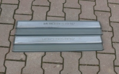 Молдинг накладка поріг поріг перед mercedes w140 фото №1