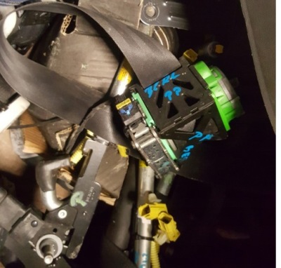 Pas лівий перед натягувач berlingo partner iii фото №1