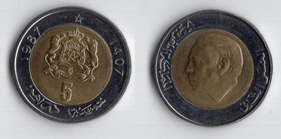 MAROKO 1987 5 DIRHAMS