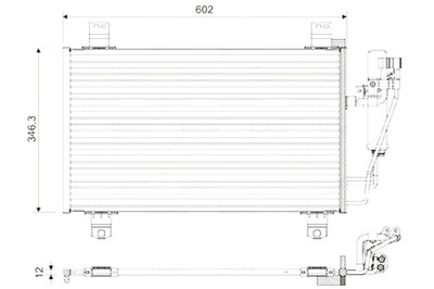 VALEO CONDENSADOR DE ACONDICIONADOR MAZDA 2 CX-3 1.5 2.0 08.14-  