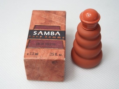 STARA KOLEKCJONERSKA MINIATURA SAMBA NOVA HOMME 7.ML
