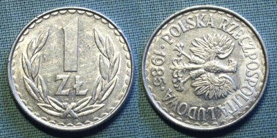 1 złoty 1985 stan 2 SKRĘTKA