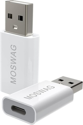 MOSWAG 2-pak USB C na USB męski na USB C żeński