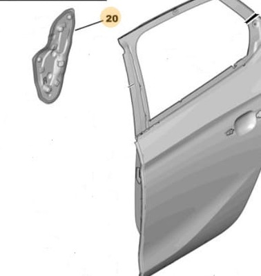 Изоляция дверь левый задняя corsa f фото №1