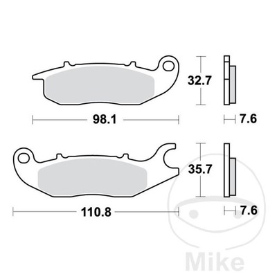 КОЛОДКИ ТОРМОЗНЫЕ ПЕРЕДНЯЯ TRW MCB759EC