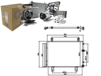 NISSENS 94950 КОНДЕНСАТОР, КОНДИЦИОНЕР