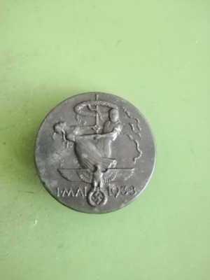 ODZNAKA NIEMIECKA 1 MAI 1938 - SYGNOWANA !