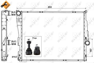 RADUADOR DE AGUA NRF 51582  