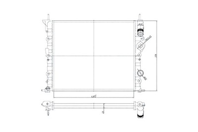 MAGNETI MARELLI РАДИАТОР ДВИГАТЕЛЯ ВОДЫ RENAULT