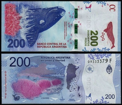 ARGENTYNA 200 Pesos 2016 P-364 UNC