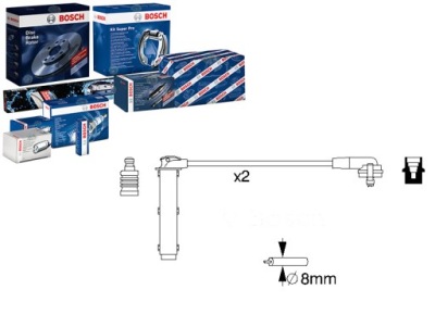Провода зажигания bosch zef1253 b833 dkb269 фото №1