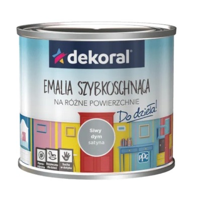 Emalia DEKORAL AKRYLUX siwy dym 0,5L