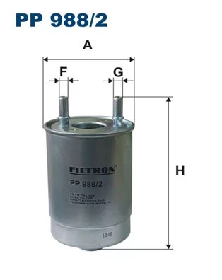 PP988/2 FILTRO COMBUSTIBLES  