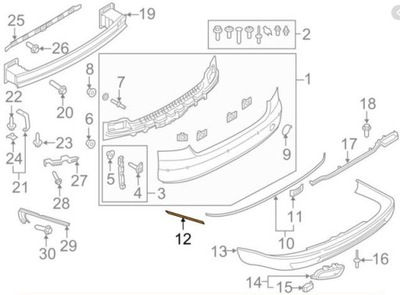 BRIDA DE PARAGOLPES AUDI A8 D4/F4 11.13-- 4H08074592ZZ  