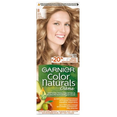 Farba do włosów 8 Jasny Blond Garnier Color Naturals