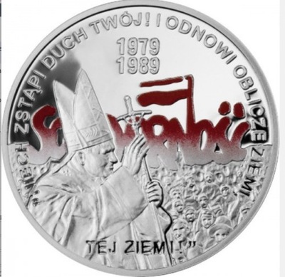 Moneta 10zł Polska droga do wolności - Wybory 4 czerwca 2009 MENNICZA