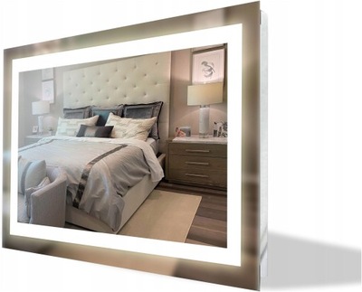 LUSTRO LED ŁAZIENKOWE PODŚWIETLANE 70x50