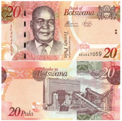 BOTSWANA 20 PULA 2012 P-31c UNC