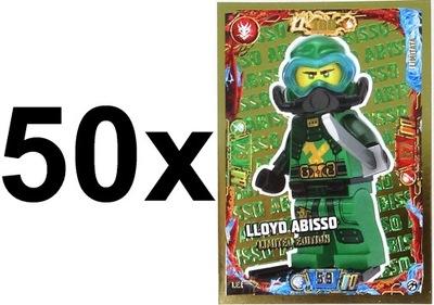 LEGO NINJAGO ZŁOTA KARTA LE1 LLOYD ABISSO KARTY TRADING CARD GAME