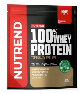 BIAŁKO SERWATKOWE Nutrend 100% Whey Protein 1000g