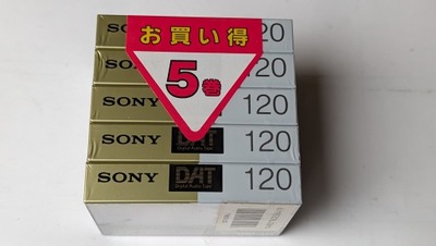 SONY DAT DIGITAL AUDIO TAPE 120 5szt -5pack