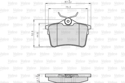 VALEO 872765 ZAPATAS DE FRENADO OPTIPACK LCV  