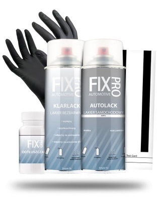 FIXPRO LAKIER АВТОМОБИЛЬНЫЙ + ПРОЗРАЧНЫЙ SPRAY BMW 354 TITANSILBER