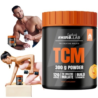 KREATYNA CREATINE 300 g SIŁA - MASA POWDER TCM MOCNY ENERGIA HIRO.LAB